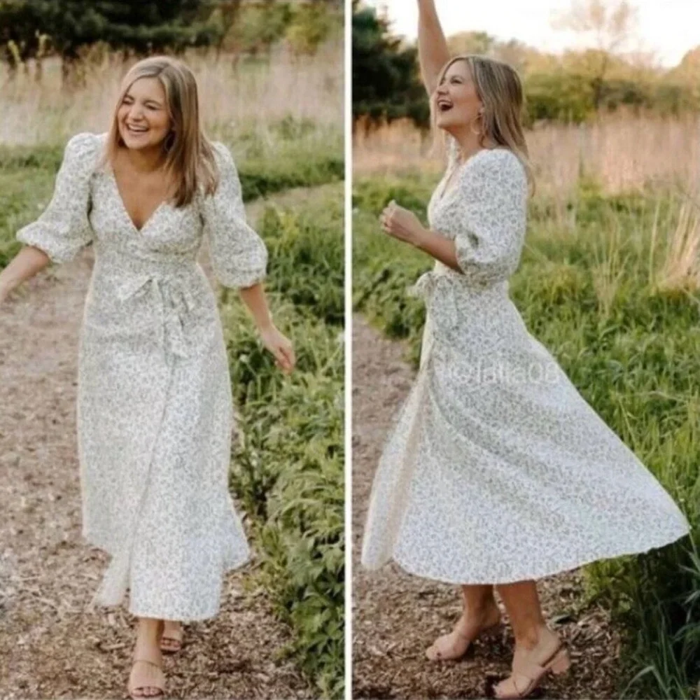 Reformation Mint Linen Dress - Picture 16 of 17